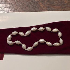 Seashell and Pearl Necklace